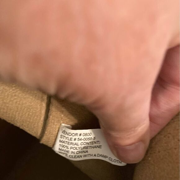 Beige tan purse tote with top handles great condition - Picture 4 of 4